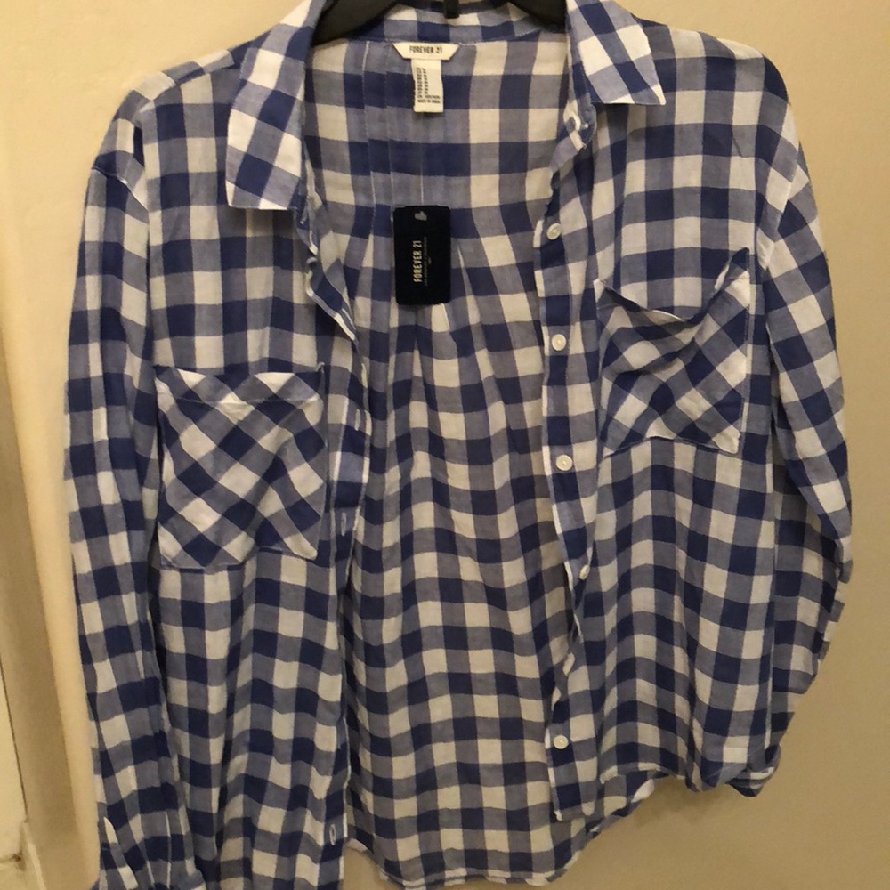 Blue gingham